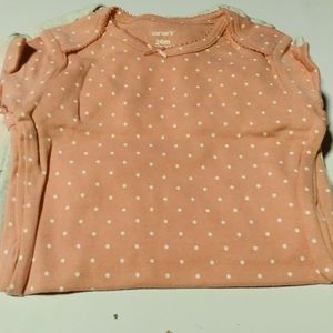 Carters Baby Girl 4 pack of Long Sleeve Bodysuits